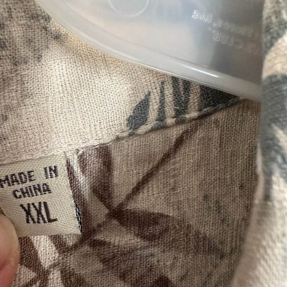 Vintage SOLITUDE 100% Silk Hawaiian Shirt • Men’s XXL • Washable Silk - Picture 7 of 9